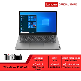 Mua Laptop Lenovo ThinkBook 15 G3ACL 21A400CFVN R5 5500U|8GB RAM|512GB SSD |15.6 FHD|Win11 - Hàng chính hãng