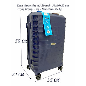 vali kéo du lịch Travel King 24921 xanh lục