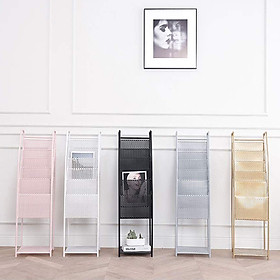 Mua Kệ sách đứng đa tầng kim loại chắc chắn - Giá để sách báo tạp chí decor phòng khách đẹp  trang trí sảnh quầy khách sạn  nhà hàng