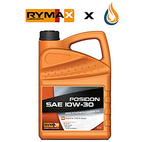 Dầu nhớt Ôtô Rymax Posidon SAE 10W-30 ( Chai 4L, 5L ) - Bán Tổng Hợp