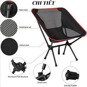 Ghế dã ngoại gấp gọn cắm trại câu cá thư giãn có tựa lưng CAMPING TODAY