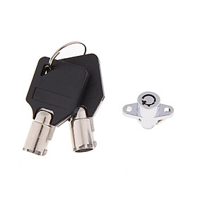 Chrome Saddlebag Lock And Key Kit for  Touring Road Glide FLTR FLH