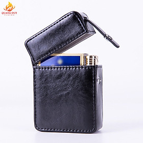 Mua Hộp đựng thuốc la đựng nguyên bao 20 điêu bao da tích hợp vị trí để bật lửa bên trong