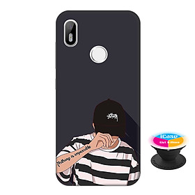 Ốp lưng nhựa dẻo dành cho Vsmart Joy 1 in hình Nothing Imposible - Tặng Popsocket in logo iCase - Hàng Chính Hãng