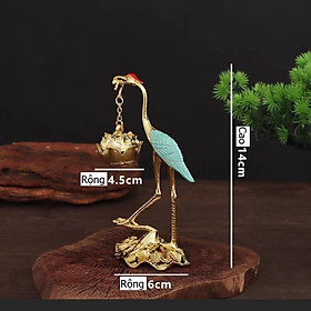 Lư Hạc Đốt Trầm Lư Treo Xông Trầm Độc Đáo