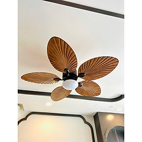 Mua Quạt Trần có đèn 355 Decor cánh nhựa ABS màu café QT4808 - Hàng nhập khẩu