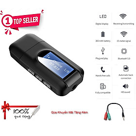 Mua Hàng Chính Hãng - Bộ Chuyển Đổi Bluetooth BT-2in1 - Màn LCD Bluetooth 5.0 Phạm Vi Kết Nối 15m Chế Độ Thu Phát TX RX  Hỗ Trợ aptX Low Latency Chống Ồn ANC Âm Thanh Hi-Fi Tivi Máy Tính Máy Chiếu Loa Điện Thoại Máy Tỉnh Bảng Table  Pin 8 Tiếng - ROGTZ