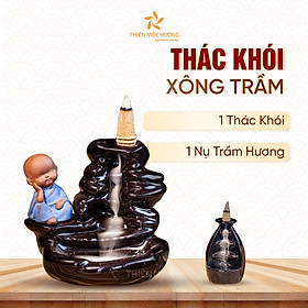 Thác khói trầm hương - tặng nụ trầm Cao Cấp - Trầm hương khói ngược - Xông nhà, văn phòng, mùi dễ chịu, không kích mũi - Thiên Mộc Hương