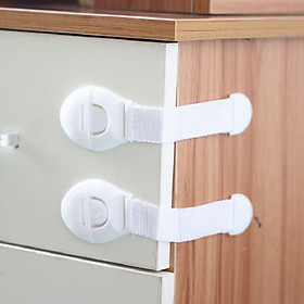 Bộ 3 khóa gài ngăn kéo, tủ lạnh bảo vệ trẻ em - Hàng nội địa Nhật