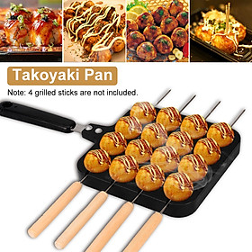16 Holes Octopus Grill Tray Cooking Baking Plate Takoyaki Kitchen Maker Mold