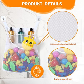 Tắm đồ chơi lưu trữ đồ chơi Zip Zip tổ chức, người giữ đồ chơi phòng tắm mở lớn, đồ chơi tắm được trang bị