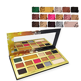 16 Colors Eye Shadow Disc Natural Easy Wearing Waterproof Metal Color Shimmer Matte Eyeshadow Palette Eye Makeup Accessories Charming Colorful Cosmetic