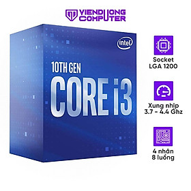Mua Bộ xử lý CPU Intel Core i3-10105/10105F (3.7Hz - 4.4Hz 4 nhân 8 luồng  6MB  65W) - Hàng chính hãng