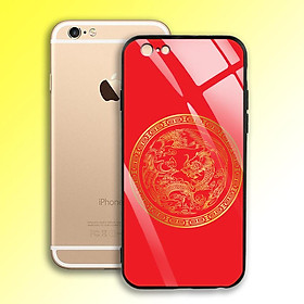 Ốp Lưng Họa Tiết Mạ Màu Vàng Ánh Kim cho điện thoại Iphone 6 / 6S - 03001 8002 LONGPHUNG01 - Long Phụng - Hàng Chính Hãng