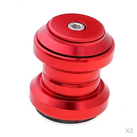 2x Mountain Bike Sealed Bearing Fixed Gear Headset With  34mm Red