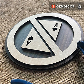 Mua Bảng cấm đánh bài bằng gỗ gắn tường tranh trí quán cà phê  trà sữa