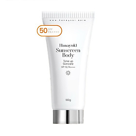 Kem Chống Nắng Hanayuki Sunscreen Body Nâng Tông Dưỡng Trắng SPF 50+/PA++++ ( Hanayuki Chính Hãng 100g )