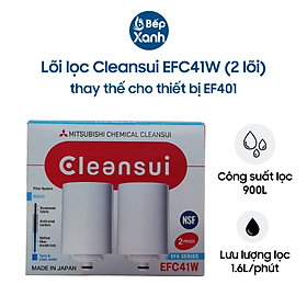 Mua Combo 2 Lõi Lọc Cleansui EFC41W (2 Lõi ) - Dành Cho Thiết Bị Cleansui EF401 - Hàng Chính Hãng