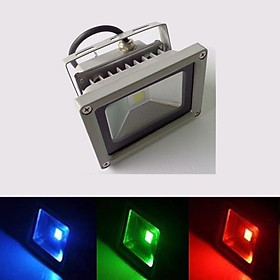 Mua Đèn pha led ngoài trời 10W ánh sáng đỏ  xanh dương   xanh lá giá cực sốc