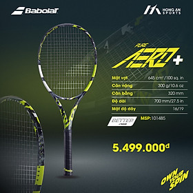 Vợt Tennis cán dài - Babolat PURE AERO PLUS 300gram (101485)