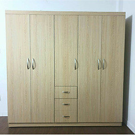 Tủ áo gỗ MDF 5 cánh phủ melamin 2mx2m