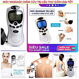 Mua MÁY MASSAGE 4 MIẾNG CHÂM CỨU BẤM HUYỆT XOA BÓP NHỨC MỎI ĐA NĂNG HÀNG CAO CẤP