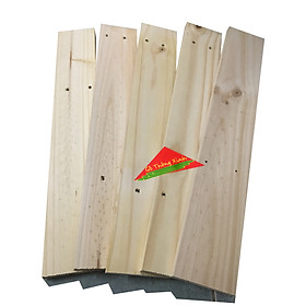 Mua Bó 5 thanh gỗ thông pallet dài 60cm  rộng 9cm  dày 1.3cm bào láng 4 mặt dùng trang trí  đóng kệ  chậu hoa  DIY