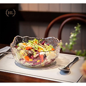 Mua BÁT THỦY TINH TRÒN DECOR KẺ VÀNG KIM CAO CẤP | BÁT THỦY TINH SẦN CAO CẤP KIỂU HOME LUXURY | HÀNG CÓ SẴN