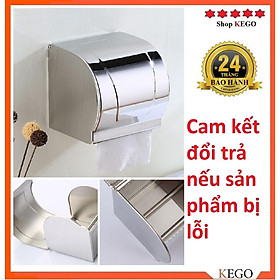 Hộp đựng giấy vệ sinh loại kín che chắn nước cao cấp bằng Inox