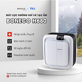 Mua Máy Lọc Không Khí Tạo Ẩm Cao Cấp BONECO H680 Khuếch Tán Xông Tinh Dầu Thơm Phòng  Phun Sương Khử Khuẩn Tạo Độ Ẩm Không Khí  Lọc Bụi  Khử Mùi  Kháng Vi Khuẩn - Hàng Chính Hãng