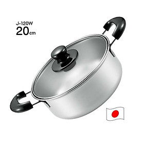Mua Nồi inox dùng cho bếp từ  nắp kính Tsubame nội địa Nhật Bản
