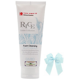 Sữa rửa mặt sữa gạo Dabo Rice Hàn quốc (150ml) và nơ