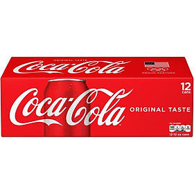 Thùng 12 Nước ngọt Coca Cola Mỹ lon 355ml