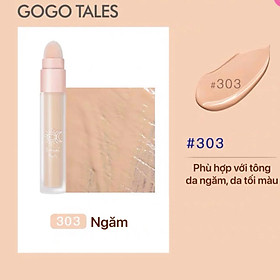 Che khuyết điểm 2 đầu Gogo Tales Moisturizing Traceless Concealer