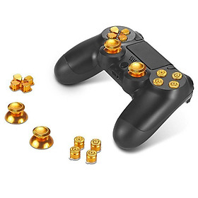 Grip ABXY Button Mod Set +Thumbsticks Chrome D-pad For Sony PS4 Controller