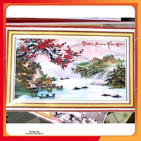 Hình ảnh TRANH ĐÍNH ĐÁ Phong Cảnh Thuận Buồm Xuôi Gió VS229 |100x60cm| Chưa đính