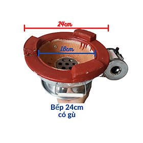 Bếp Than Hoa Có Quạt tròn sạc điện kiểu có gù