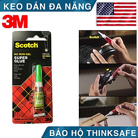 Hình ảnh Keo dán đa năng siêu dính 3M Scotch AD113 mau khô, trong suốt, siêu dính, dán gỗ, nhựa, cao su, nỉ, giày dép (2 gram)