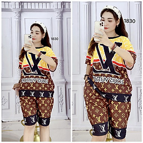 [HCM] (60-85kg, P3) Đồ bộ bigsize lửng in 3D hoạt hình chất thun lạnh. Đồ bộ lửng bigsize. Đồ bộ thun lạnh bigsize. bobigsizelung1thunlanh 