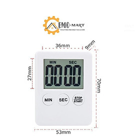 Mua Đồng hồ bấm giờ mini ️ ️ Nhỏ gọn - Tặng kèm Pin - Âm thanh rõ ràng - Màn LCD sắc nét - Có nam châm mặt sau