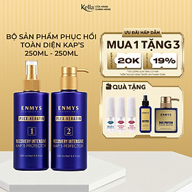 Combo dầu gội xả phục hồi tóc Enmys Plex-Keratin (Chai 500ml)