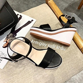 SD02 - Sandal xuồng A.colection quai ngang da lì đế nhẹ tênh hàng VNXK