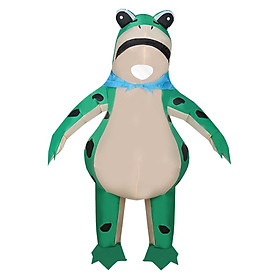Inflatable Frog Costume Frog Clothes Cosplay Costume Cute Unisex Frog Cosplay Costume Outfit for Stage Performance Role Play Holiday