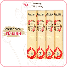 Mua Combo 5 hộp nhang Sen 5 mùi hương 38cm- 90 cây/hộp - Nhang sạch nhang xanh - nhang chung cư  ít khói  dịu nhẹ