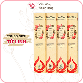 Combo 5 hộp nhang Sen 5 mùi hương 38cm- 90 cây/hộp - Nhang sạch nhang xanh - nhang chung cư, ít khói, dịu nhẹ