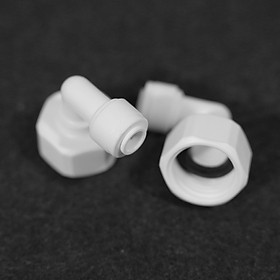 Bộ 2 co cút nối nhanh ren 21 ra dây 10mm hoặc dây 6mm – linh kiện máy lọc nước, phun sương, lắp dàn tưới cây, bể thủy sinh, cá cảnh, bán cạn (Hàng chính hãng)