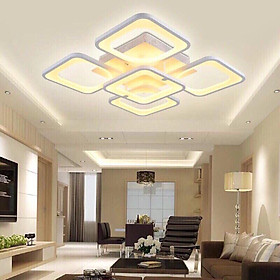 Đèn ốp trần đèn trang trí phòng ngủ phòng khách sảnh 3 chế độ ánh sáng kèm điều khiển từ xa