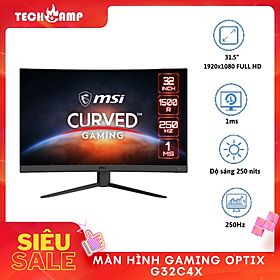 Màn Hình Gaming MSI Optix G32C4X 250Hz - Hàng Chính Hãng