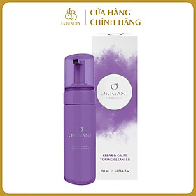 Sữa Rửa Mặt Origani Dermassure (Phiên Bản 2020) -  Clear & Calm Toning Cleanser - Có Chứng Nhận Hữu Cơ  - Xuất Xứ Úc - Giúp làm Sạch Bụi Bẩn Bã Nhờn, Cân Bằng Độ PH Và Kiềm Dầu 