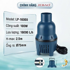 Máy Bơm Tạt Hồ Koi Jebao LP 16000 (100W-16000L/H) - Bơm Luồng Siêu Tiết Kiệm Điện, Trục Gốm